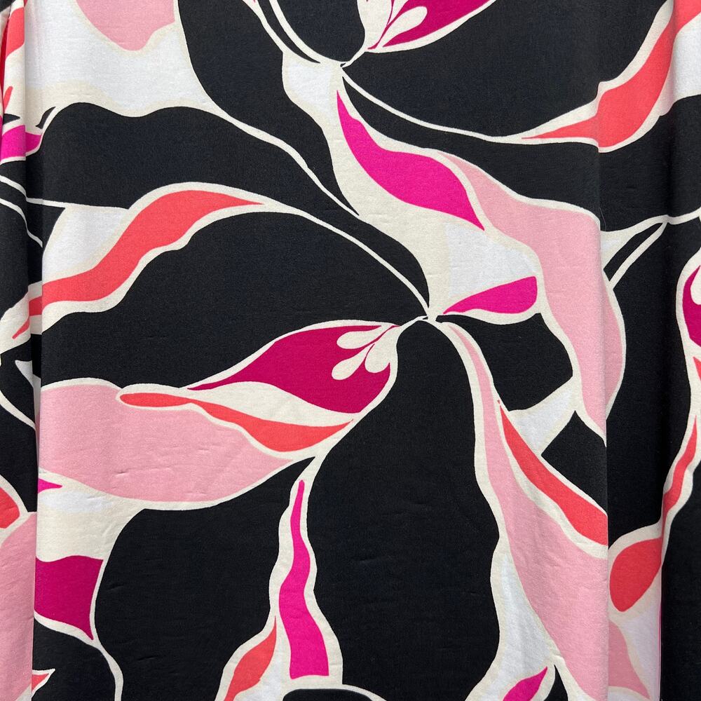 PerSeption Women Dark Floral Top 2X Party Cocktail Event Contemporary Feminine - Picture 9 of 13